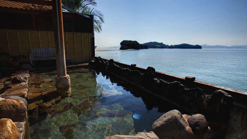 小豆島国際ホテル-天然温泉露天風呂