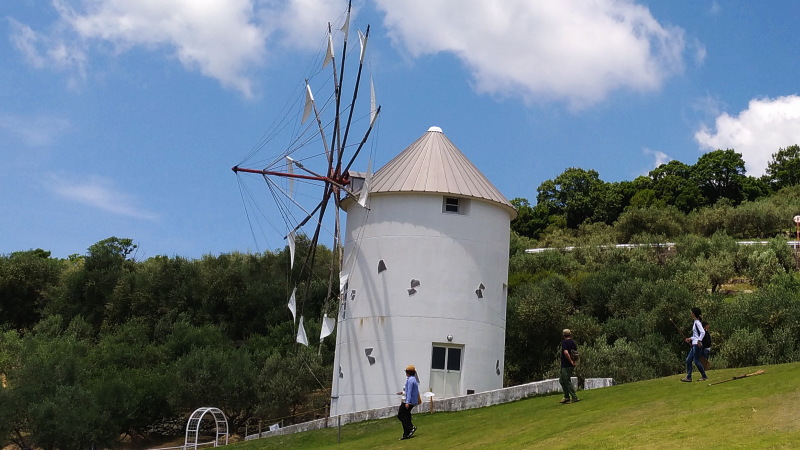 小豆島オリーブ公園-ギリシャ風車