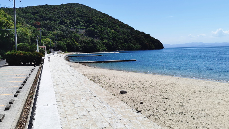 瀬戸の浜海水浴場（駐車場/小豆島坂手）