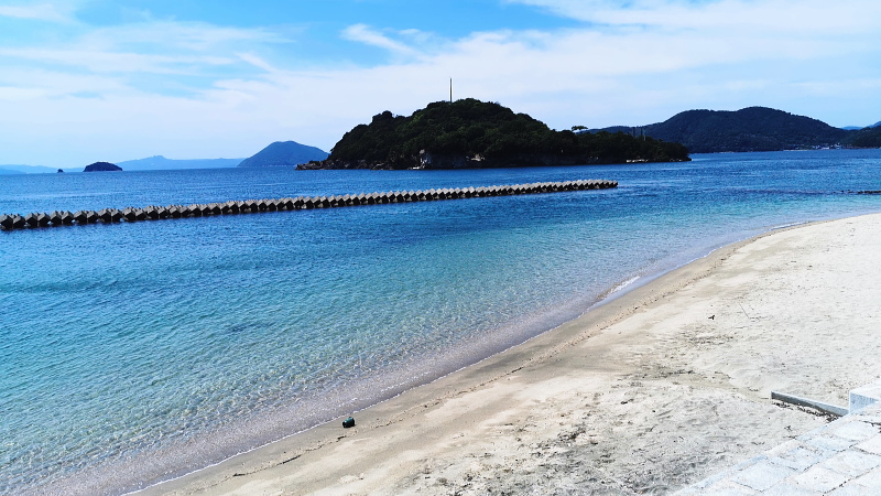 瀬戸の浜海水浴場（小豆島坂手）