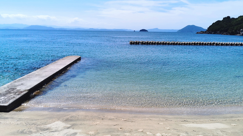 瀬戸の浜海水浴場（小豆島坂手）